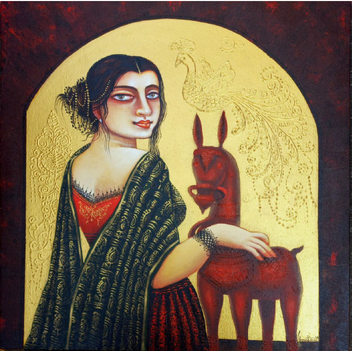 Lady with horse